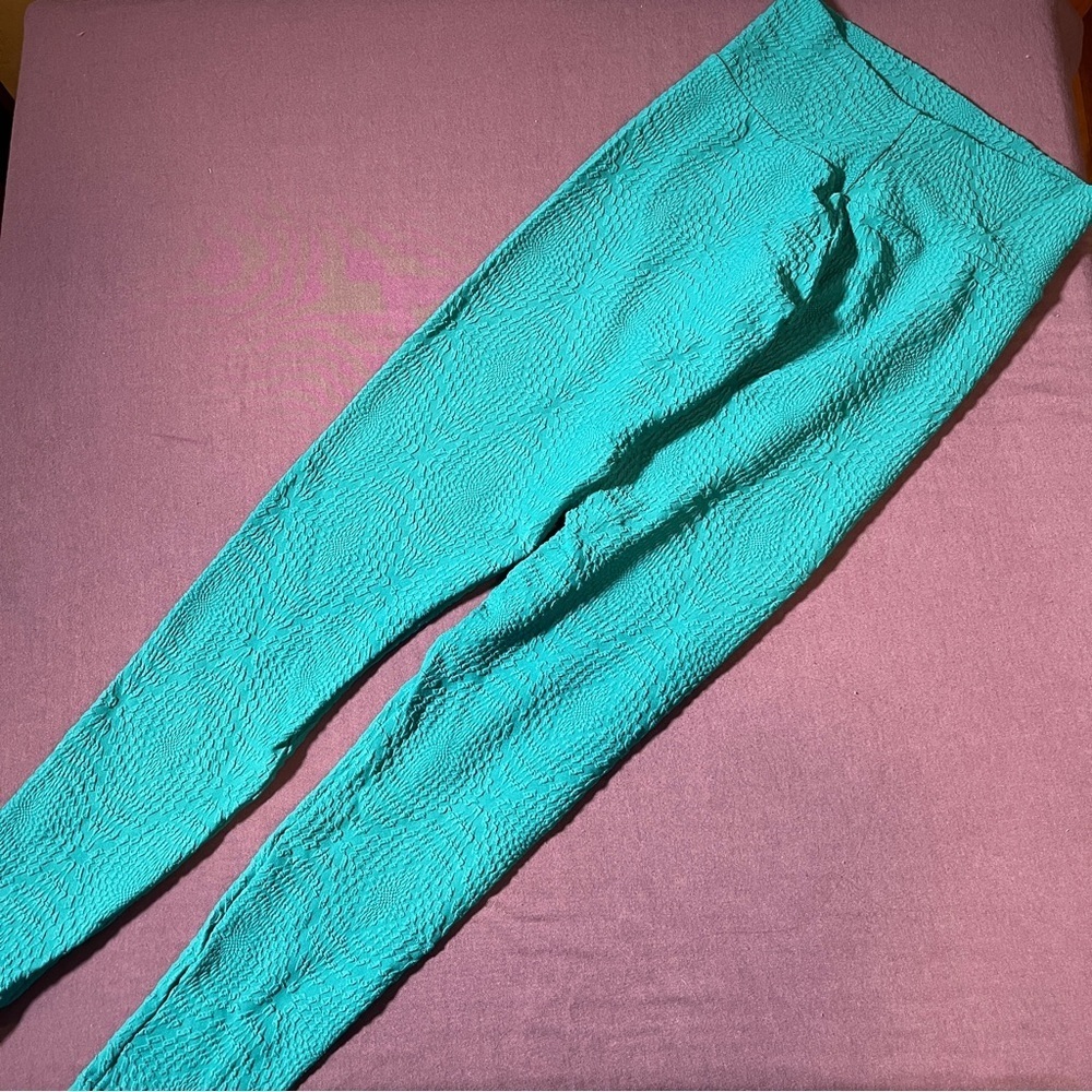 Booty by Brabants High Rise Shaping Leggings in Teal Blue - One Size